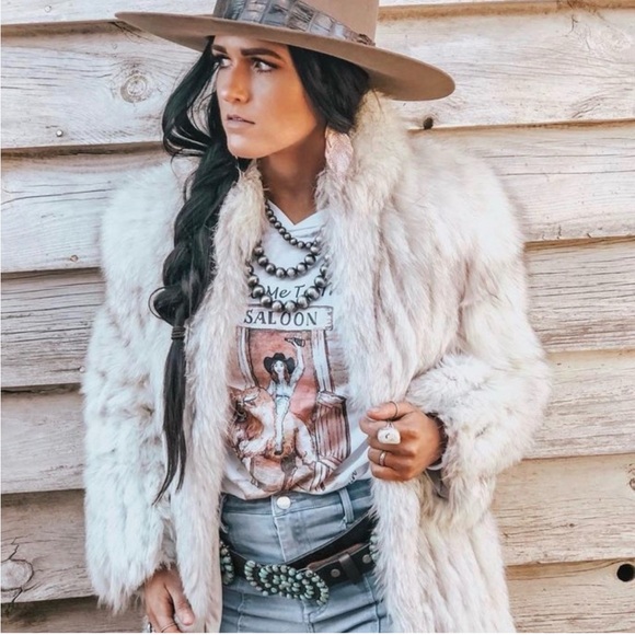 Dasco Jackets & Blazers - Vintage Dasco Real Blue Fox Fur Coat